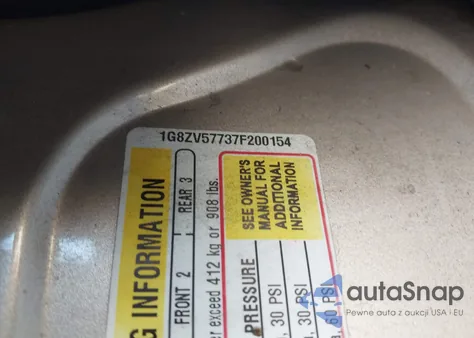 2007 Saturn Aura Xr из США, поврежденный, VIN 1G8ZV57737F200154